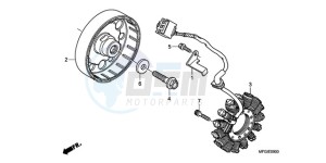 CB600FAA F / ABS CMF 25K drawing GENERATOR