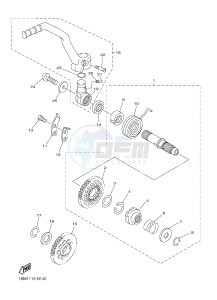 YZ250F (1SM9 1SMA 1SMB 1SMC) drawing STARTER