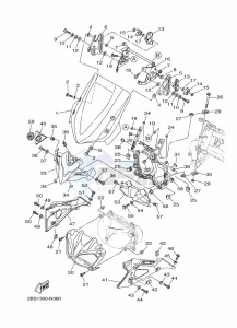 XT1200ZE XT1200ZE SUPER TENERE ABS (BP9C) drawing WINDSHIELD