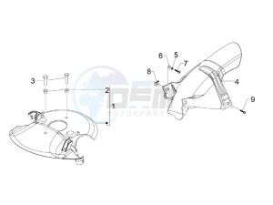 Stalker 50 Naked (UK) UK drawing Wheel housing - Mudguard