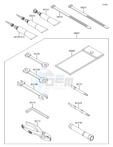 JET SKI ULTRA 310R JT1500NHF EU drawing Owner's Tools