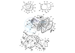 XVS A DRAG STAR CLASSIC 1100 drawing CRANKCASE COVER