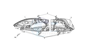 MAXSYM 400 EFI drawing TAIL LIGHT - REAR SUSPENSION