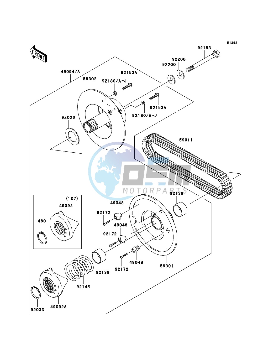 Driven Converter/Drive Belt