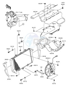 Z1000SX_ABS ZX1000MEF FR GB XX (EU ME A(FRICA) drawing Radiator