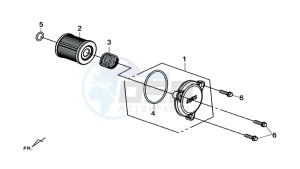 MAXSYM 600 I ABS EXECUTIVE (LX60A3-EU) (E4) (L7-M0) drawing OIL FILTER COVER