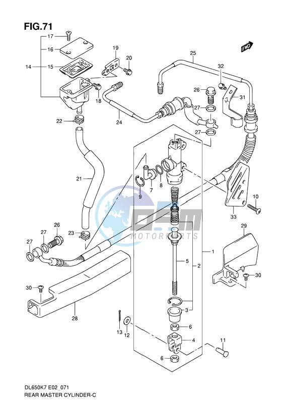 REAR MASTER CYLINDER (ABS)