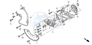 TRX300 FOURTRAX 300 drawing OIL PUMP