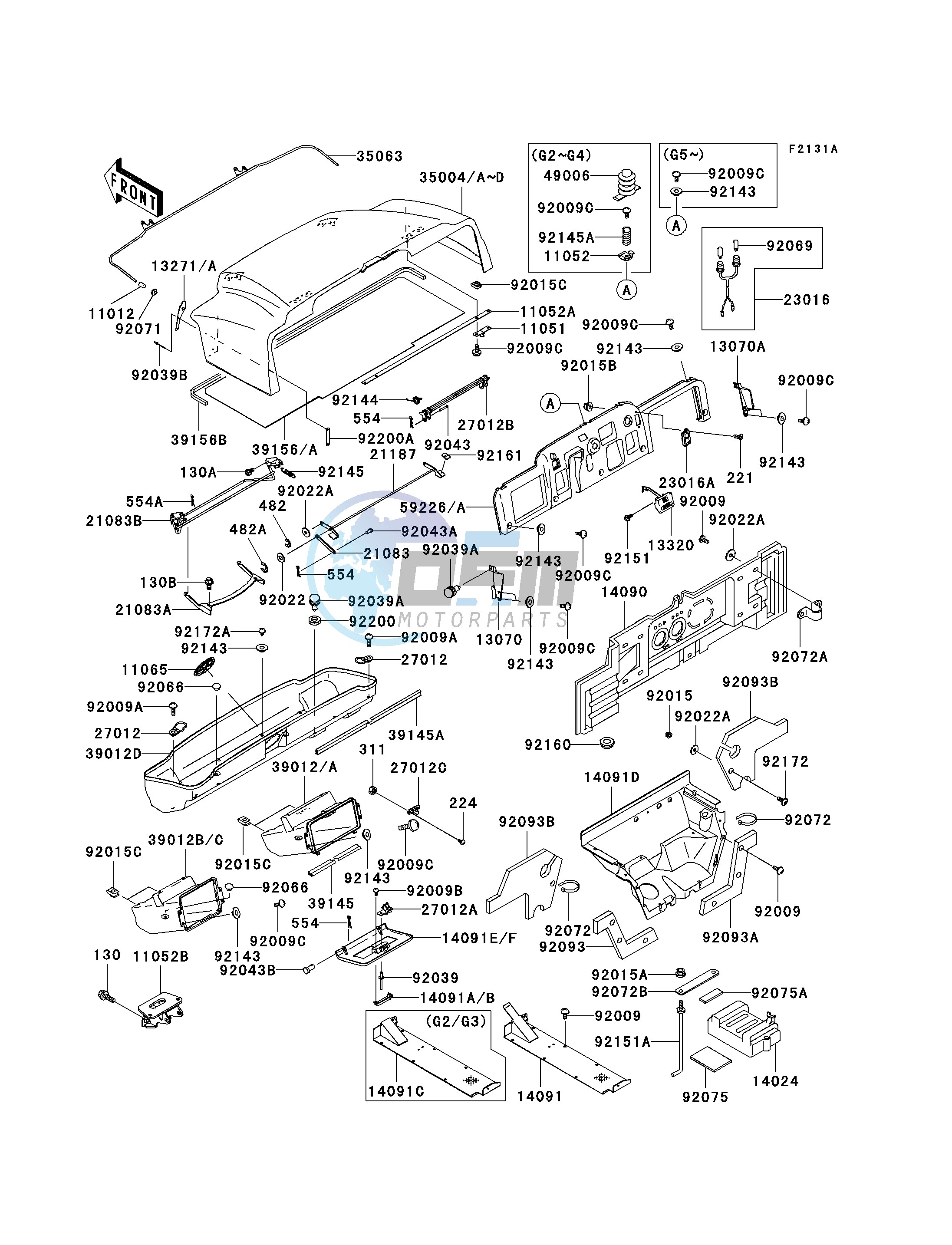 FRAME FITTINGS -- KAF620-G2 - G5- -