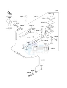 ZX 1200 C [NINJA ZZR 1200] (C1-C4) [NINJA ZZR 1200] drawing CLUTCH MASTER CYLINDER