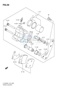 LT-Z400 (E19) drawing FRONT CALIPER