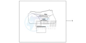 CBR1000RRA Europe Direct - (ED / HRC) drawing INDOOR BODY COVER