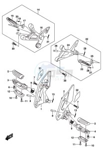 GSX-250RA drawing FOOTREST