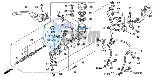 FR. BRAKE MASTER CYLINDER (CBR1000RA)