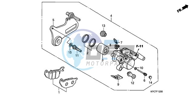 REAR BRAKE CALIPER