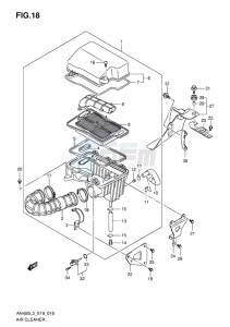 AN400 BURGMAN EU drawing AIR CLEANER