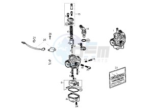 SENDA R DRD RACING LTD - 50 cc drawing CARBURETOR