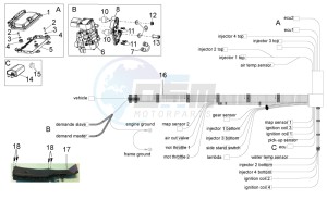 RSV 4 1000 APRC Factory ABS USA drawing Electrical system III