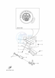 XSR700 MTM690D (BCN1) drawing METER