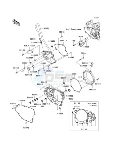 KX 450 E (KX450F MONSTER ENERGY) (E9FA) E9F drawing ENGINE COVER-- S- -