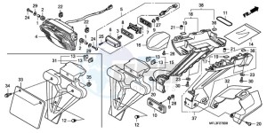 CBR1000RA9 Europe Direct - (ED / ABS MME) drawing TAILLIGHT (CBR1000RR8,9/R A9)