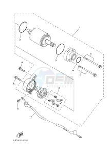 XTZ125E (1SBB) drawing STARTING MOTOR