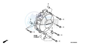 CBR600RRA Australia - (U) drawing GENERATOR COVER