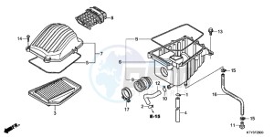 CBR125RC drawing AIR CLEANER