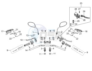 ETX 150 drawing Handlebar assembly