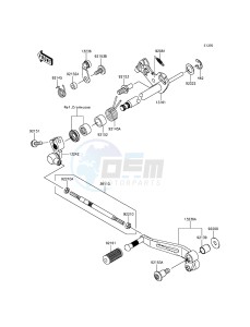 Z800 ABS ZR800DGFA UF (UK FA) XX (EU ME A(FRICA) drawing Gear Change Mechanism