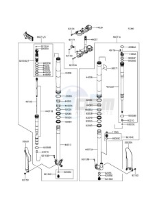 KX450F KX450HGF EU drawing Front Fork