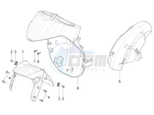 Typhoon 125 4T 2V E3 (NAFTA) drawing Wheel housing - Mudguard