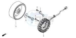 CBR600F drawing GENERATOR