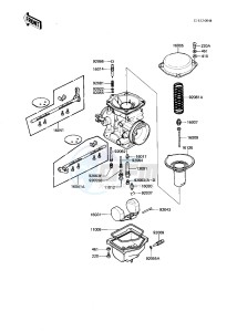 KZ 750 N [SPECTRE] (N1-N2) [SPECTRE] drawing CARBURETOR PARTS