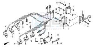 GL1500CT VALKYRIE drawing IGNITION COIL