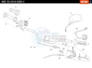 MRT-50-E4-SM-SWEDEN-MRT-50-SM-RED-2018-EURO-4 drawing HANDLEBAR