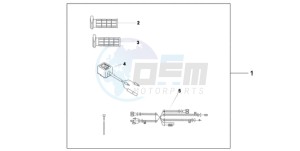 CBF1000A UK - (E / MKH) drawing HEATED GRIPS