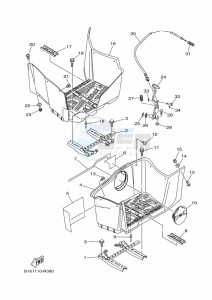 YFM700FWBD YFM70KPAK (B5K6) drawing STAND & FOOTREST