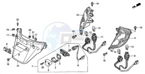 FES125 PANTHEON drawing TAILLIGHT/REAR FENDER