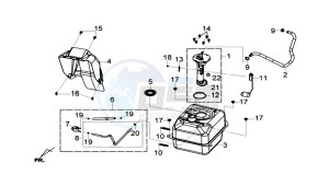 GTS 300i ABS drawing FUEL TANK - FUEL CUT