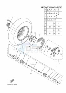 YFM700FWBD YFM7NKPHK (B5KF) drawing FRONT WHEEL 2