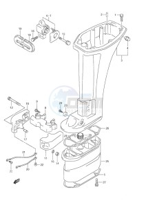 DF 9.9 drawing Drive Shaft Housing - Power Tilt/Tiller Handle