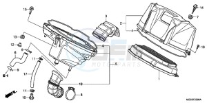 NC700XDC drawing AIR CLEANER