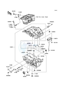 NINJA 250R EX250KBFA GB XX (EU ME A(FRICA) drawing Crankcase