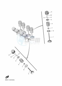 YZF690 YZF-R7 (BEBA) drawing VALVE