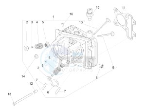 SPRINT 50 4T 3V 25 KMH E4 25 kmh (EMEA) drawing Head unit - Valve