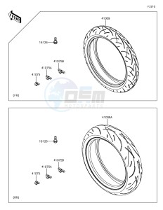 Z650 ER650HHF XX (EU ME A(FRICA) drawing Tires