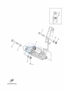 YFM700R (BMD6) drawing REAR SUSPENSION