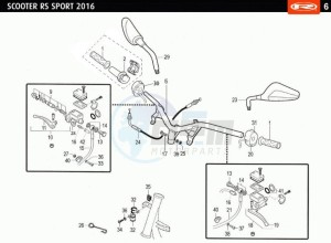 RS-SPORT-WHITE-BLUE 50 drawing HANDLEBARS