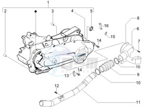 Fly 50 4t (25-30 kmh) drawing Crankcase cover - Crankcase cooling